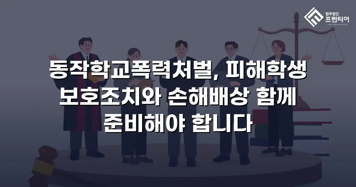 동작학교폭력처벌, 피해학생 보호조치와 손해배상 함께 준비해야 합니다