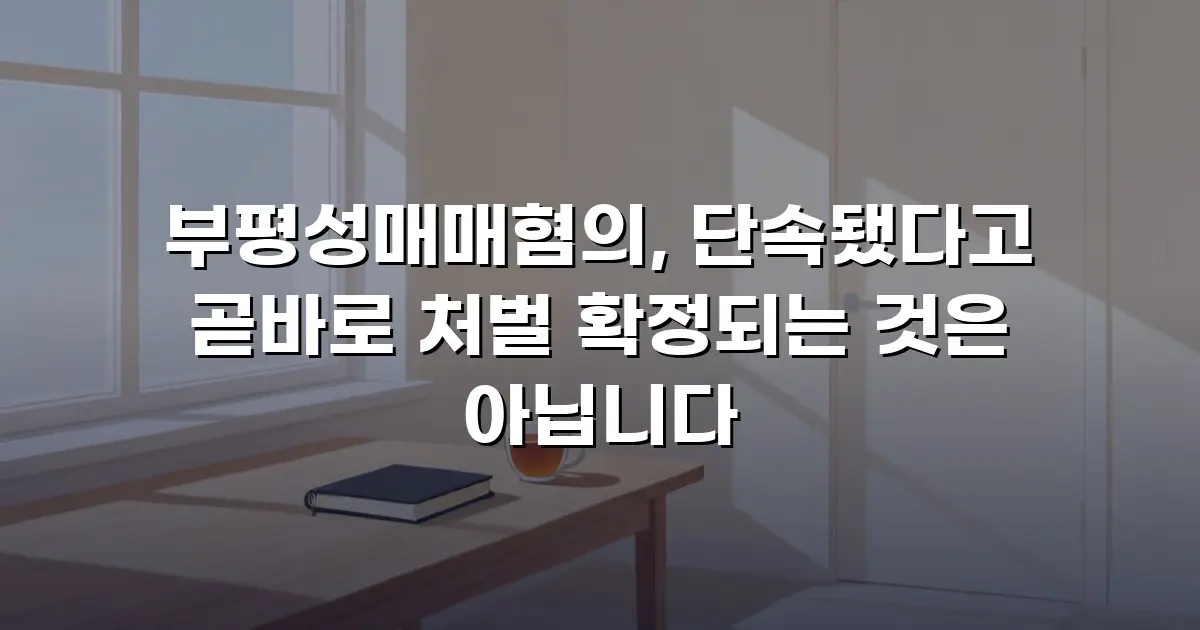 부평성매매혐의, 단속됐다고 곧바로 처벌 확정되는 것은 아닙니다