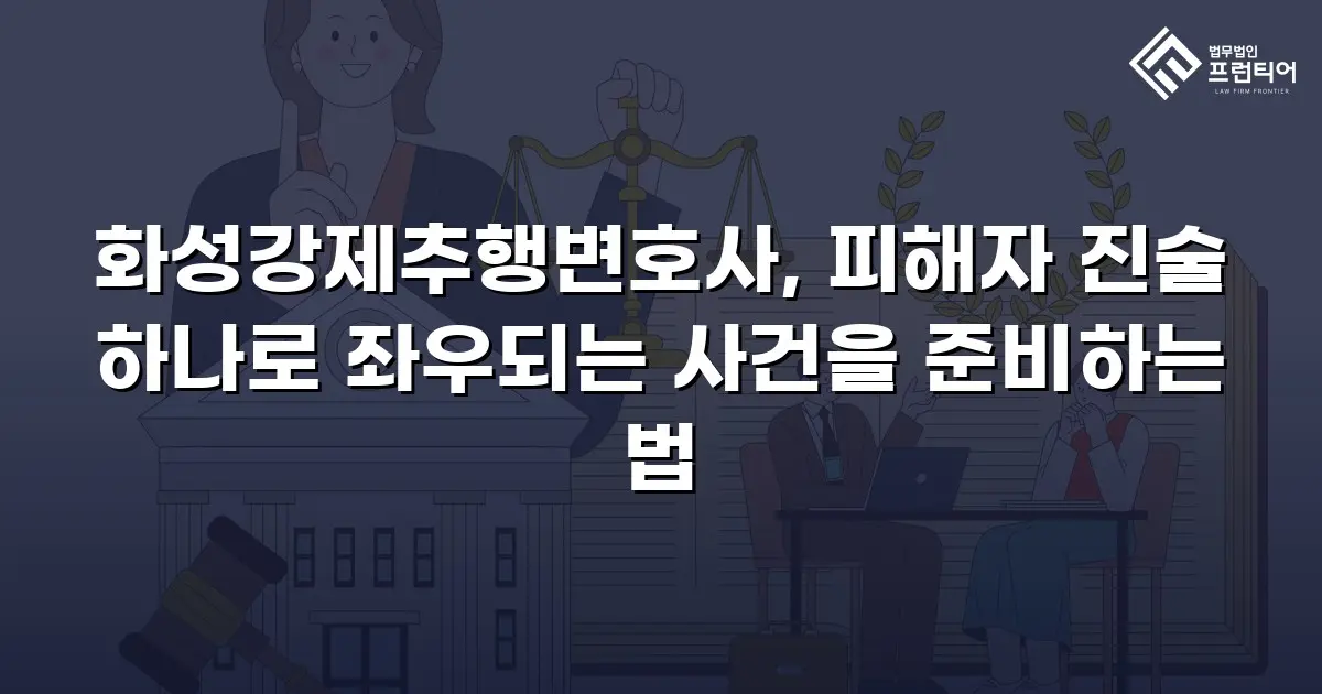 화성강제추행변호사, 피해자 진술 하나로 좌우되는 사건을 준비하는 법
