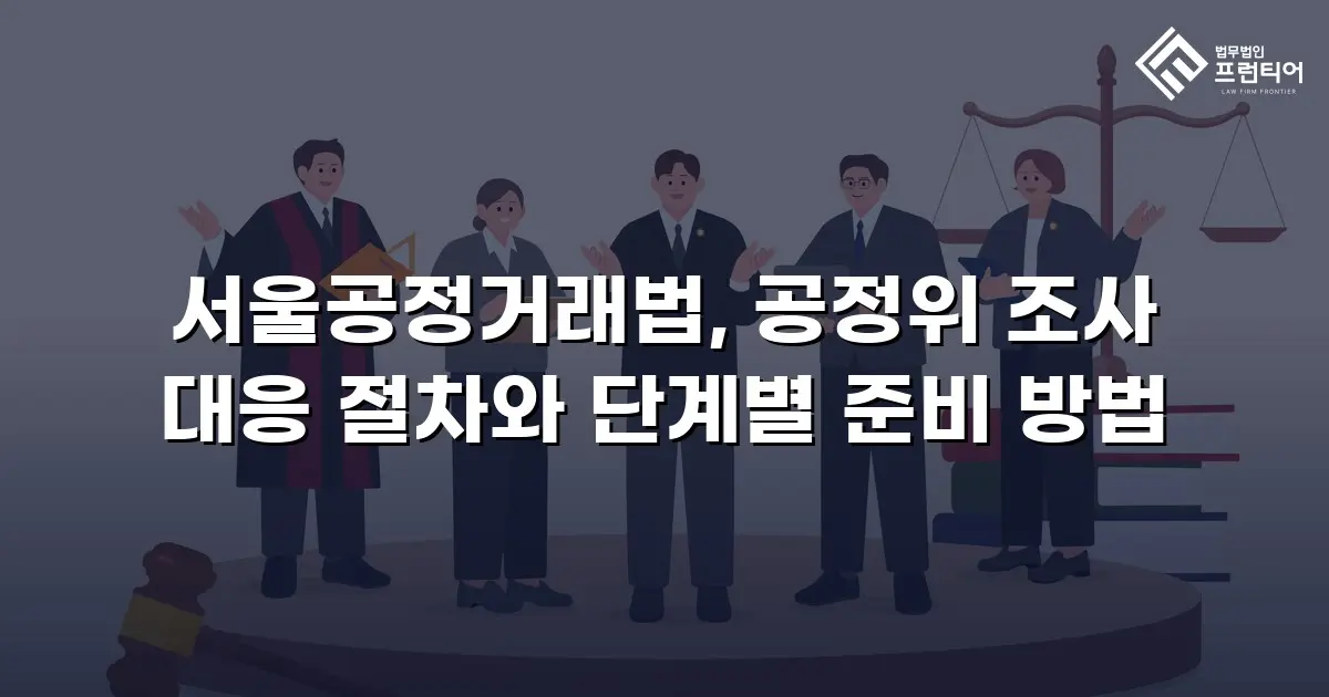 서울공정거래법, 공정위 조사 대응 절차와 단계별 준비 방법