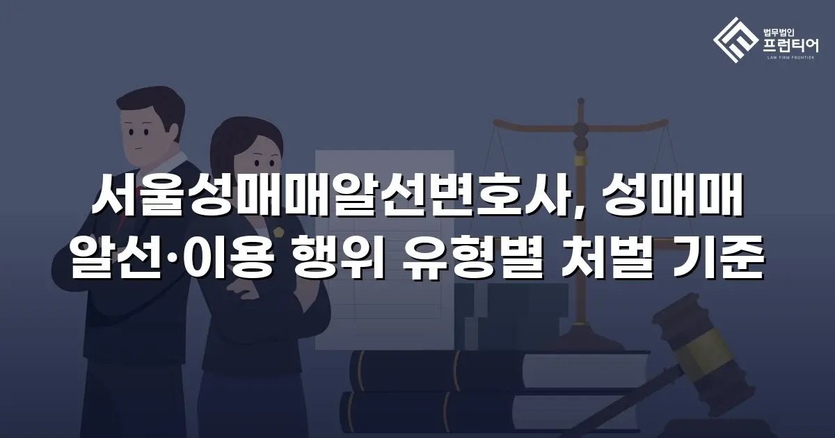 서울성매매알선변호사, 성매매 알선·이용 행위 유형별 처벌 기준