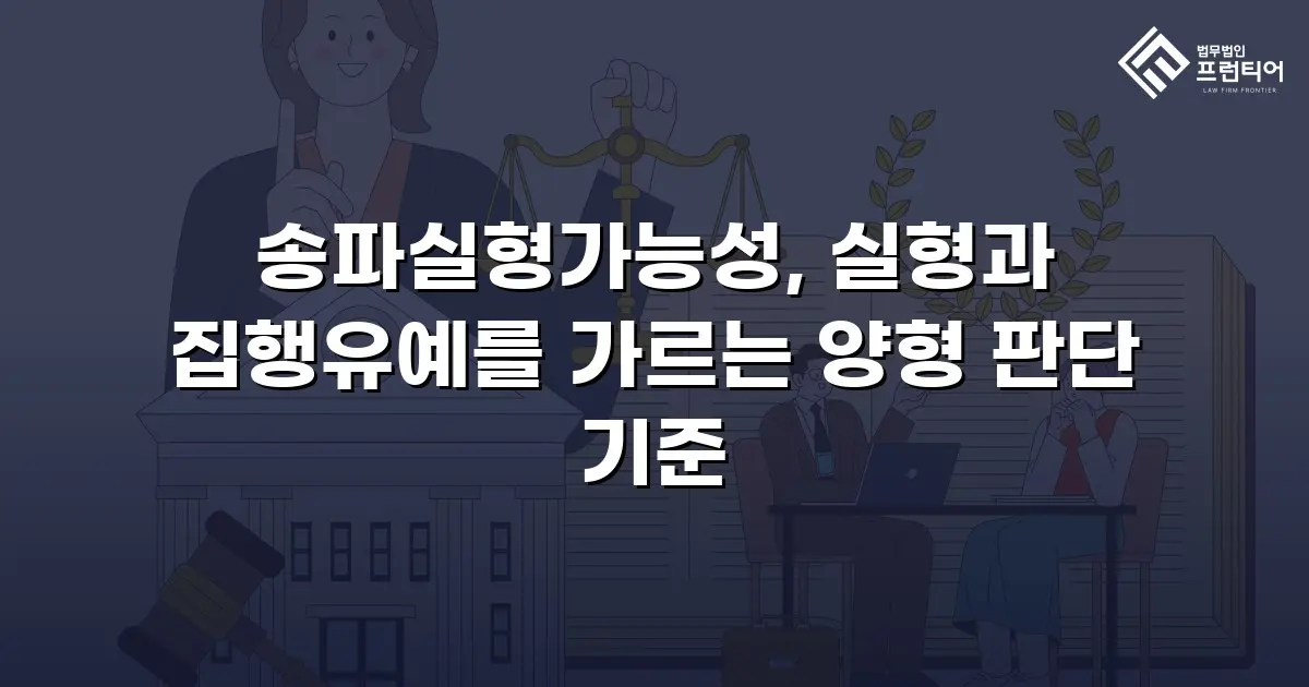 송파실형가능성, 실형과 집행유예를 가르는 양형 판단 기준