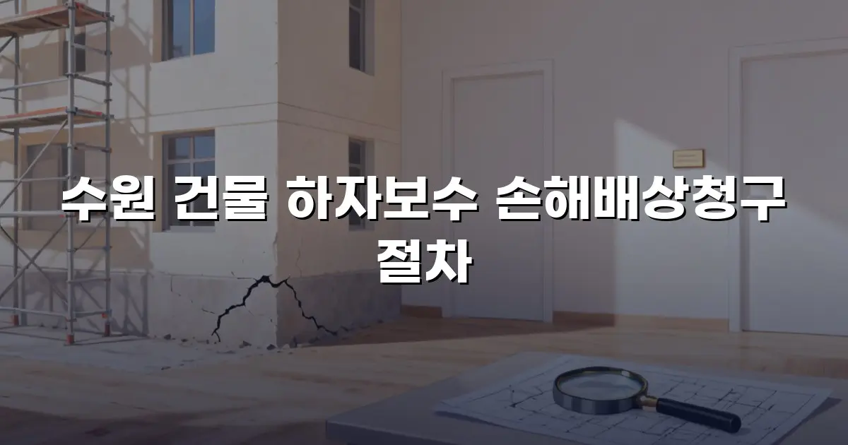 수원 건물 하자보수 손해배상청구 절차