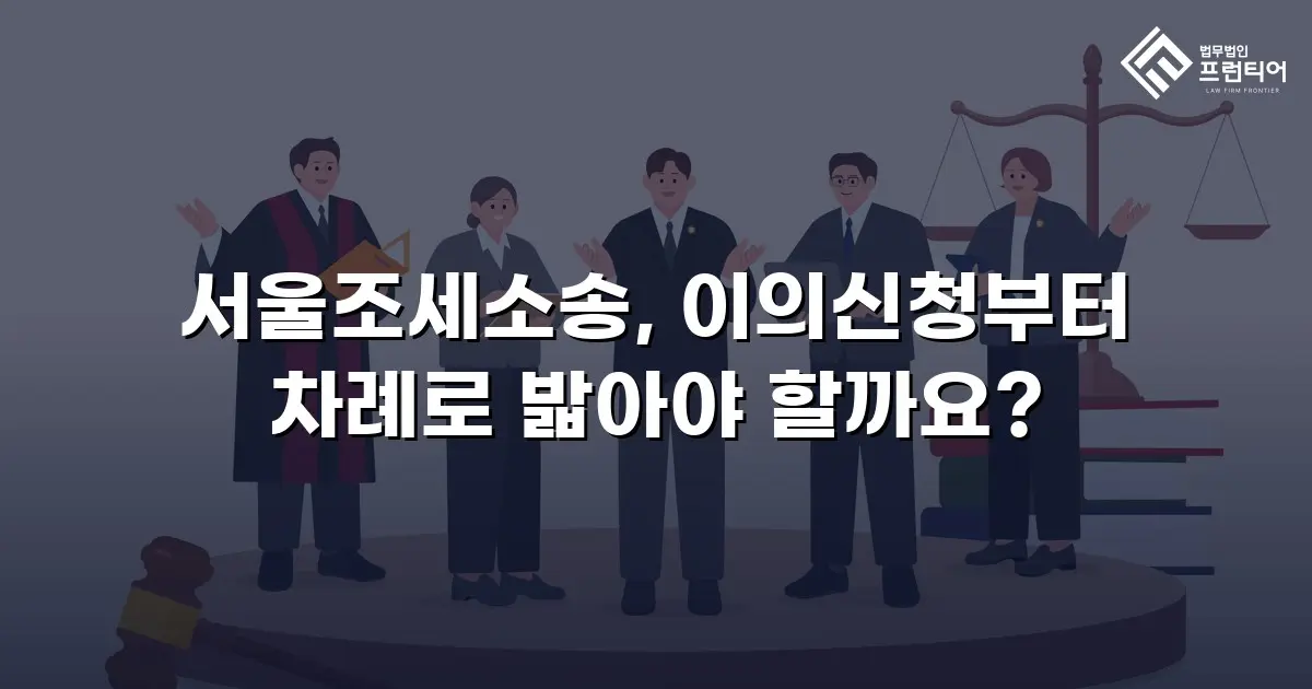 서울조세소송, 이의신청부터 차례로 밟아야 할까요?