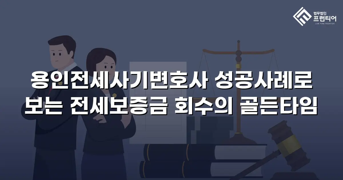 용인전세사기변호사 성공사례로 보는 전세보증금 회수의 골든타임