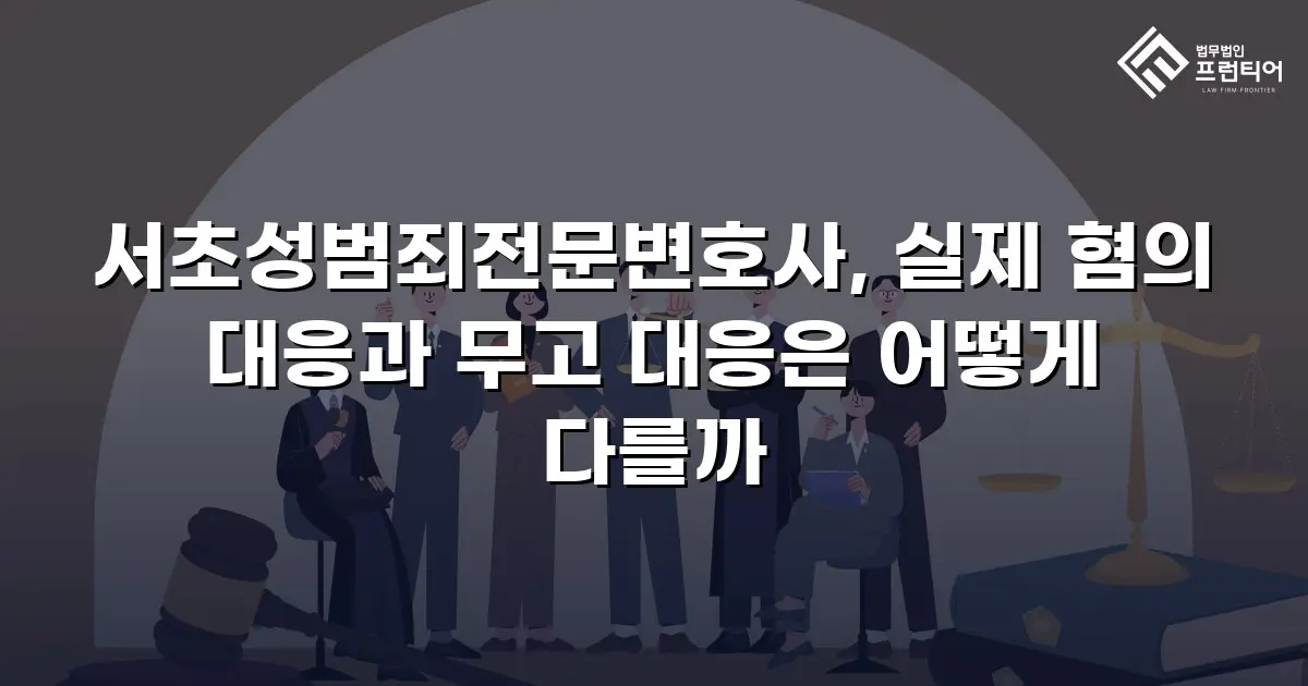 서초성범죄전문변호사, 실제 혐의 대응과 무고 대응은 어떻게 다를까