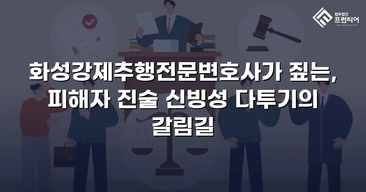 화성강제추행전문변호사가 짚는, 피해자 진술 신빙성 다투기의 갈림길