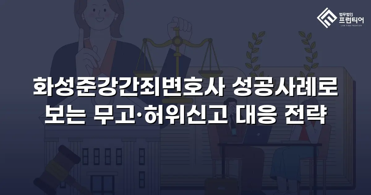 화성준강간죄변호사 성공사례로 보는 무고·허위신고 대응 전략