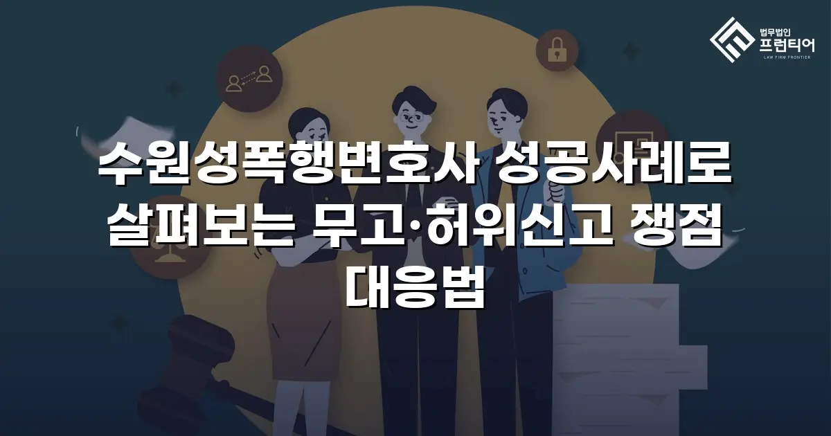 수원성폭행변호사 성공사례로 살펴보는 무고·허위신고 쟁점 대응법