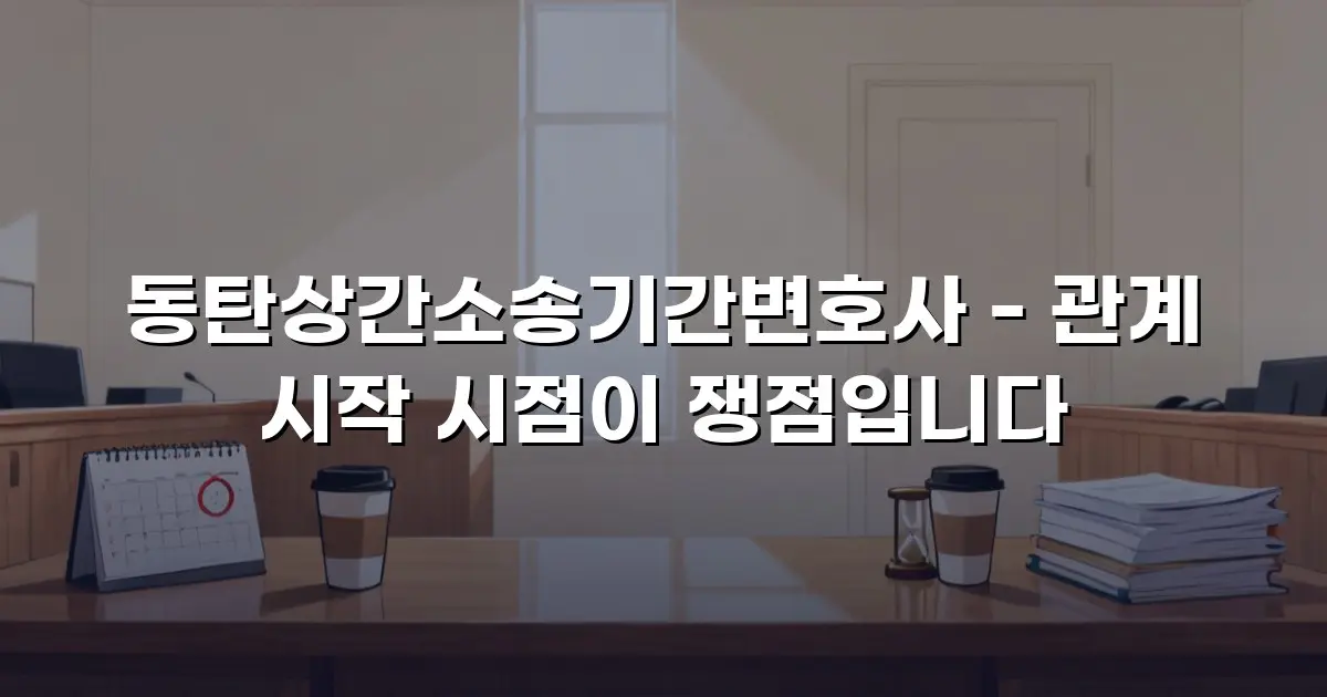 동탄상간소송기간변호사 - 관계 시작 시점이 쟁점입니다