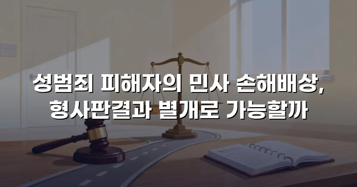 성범죄 피해자의 민사 손해배상, 형사판결과 별개로 가능할까
