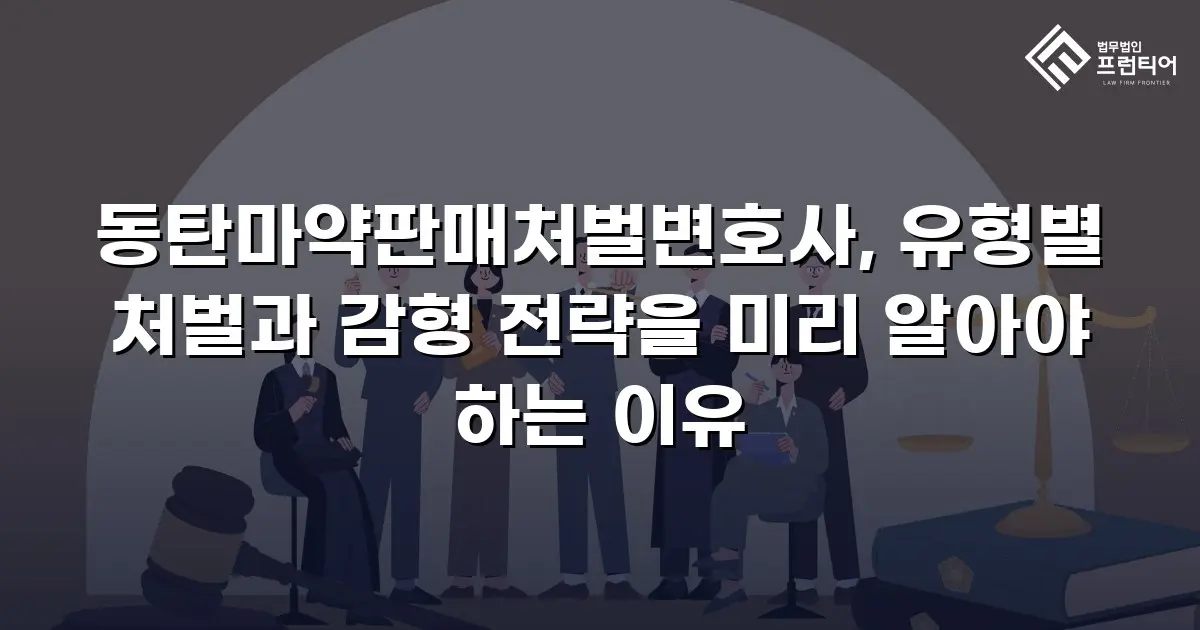 동탄마약판매처벌변호사, 유형별 처벌과 감형 전략을 미리 알아야 하는 이유