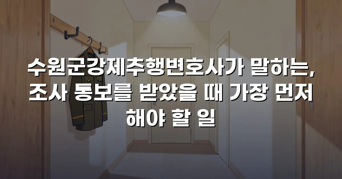 수원군강제추행변호사가 말하는, 조사 통보를 받았을 때 가장 먼저 해야 할 일