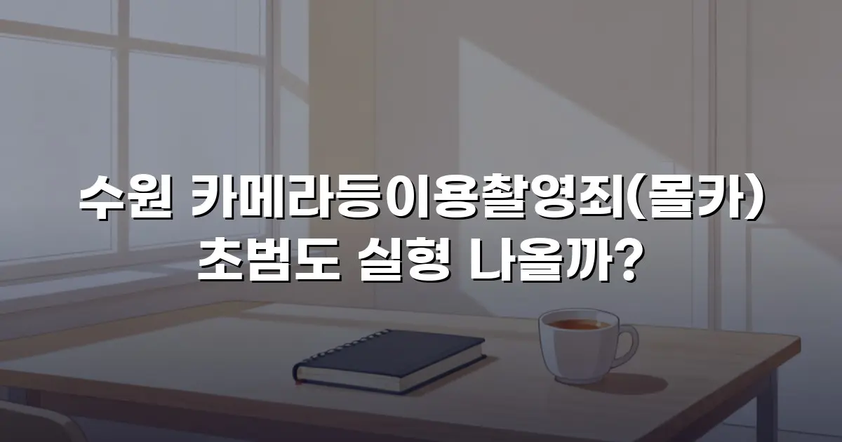 수원 카메라등이용촬영죄(몰카) 초범도 실형 나올까?