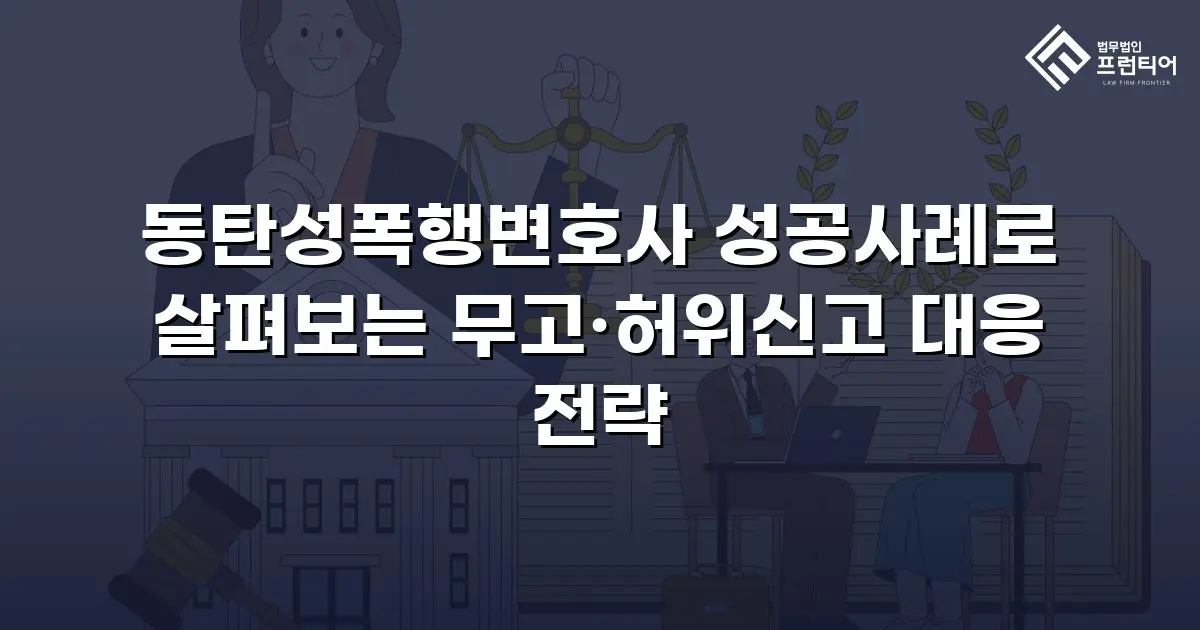 동탄성폭행변호사 성공사례로 살펴보는 무고·허위신고 대응 전략