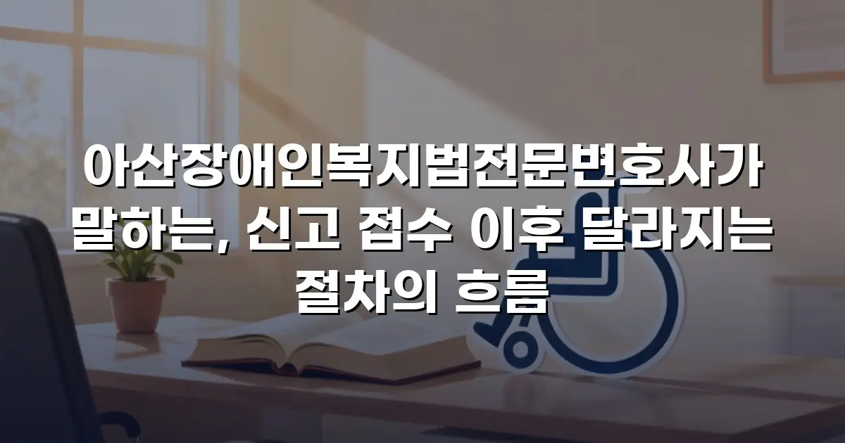 아산장애인복지법전문변호사가 말하는, 신고 접수 이후 달라지는 절차의 흐름