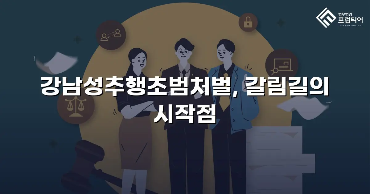강남성추행초범처벌, 갈림길의 시작점