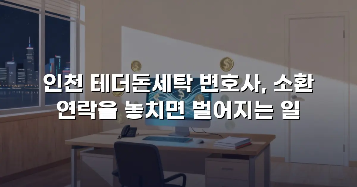 인천 테더돈세탁 변호사, 소환 연락을 놓치면 벌어지는 일