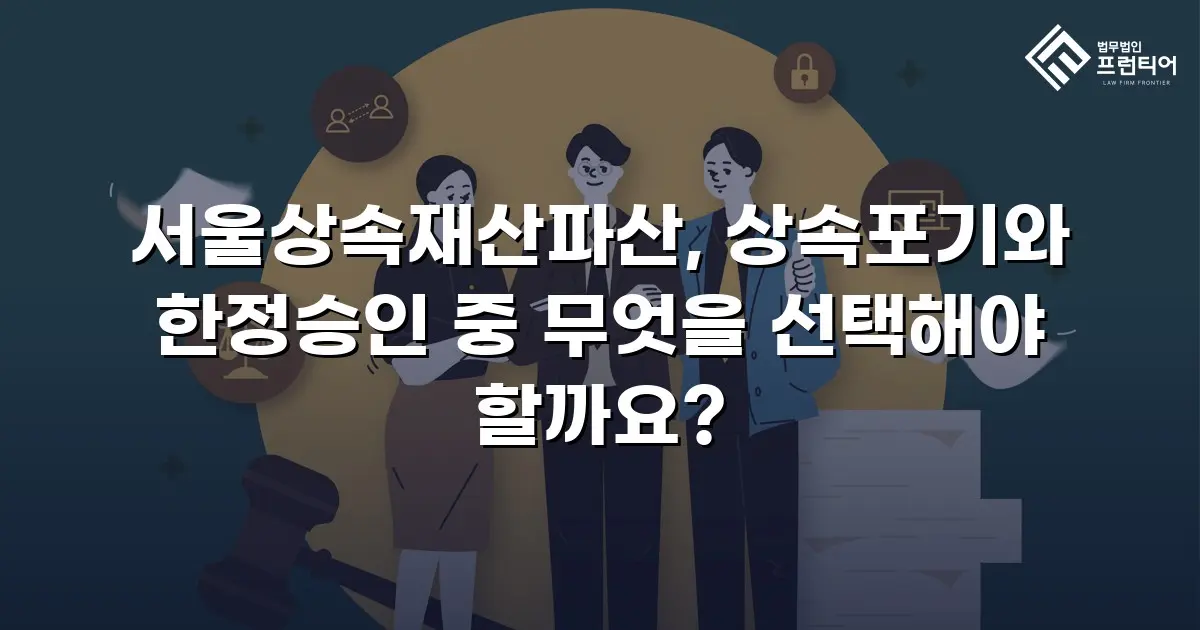 서울상속재산파산, 상속포기와 한정승인 중 무엇을 선택해야 할까요?