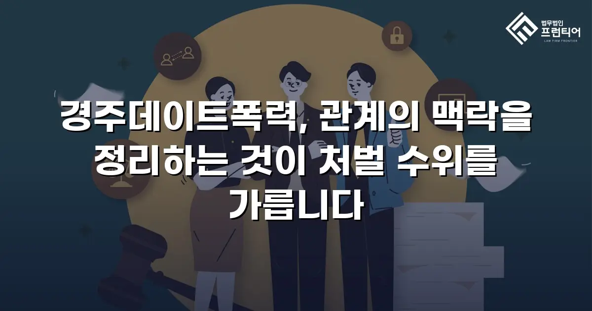 경주데이트폭력, 관계의 맥락을 정리하는 것이 처벌 수위를 가릅니다