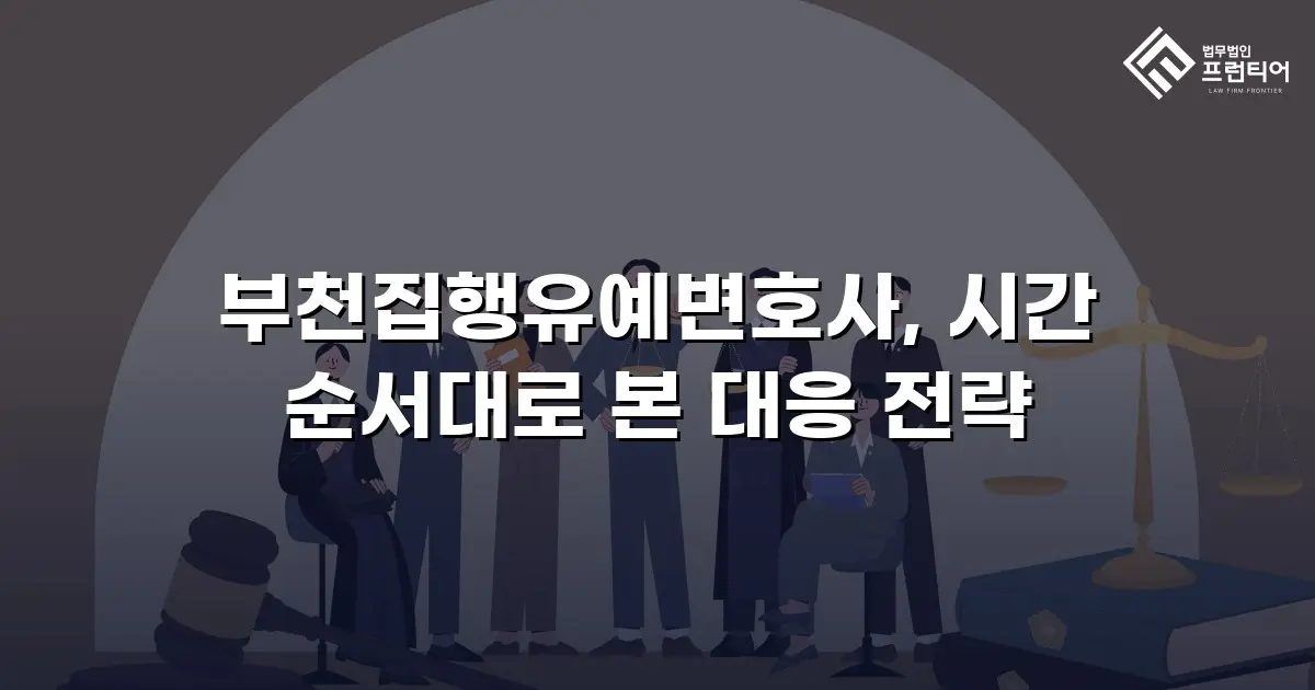 부천집행유예변호사, 시간 순서대로 본 대응 전략