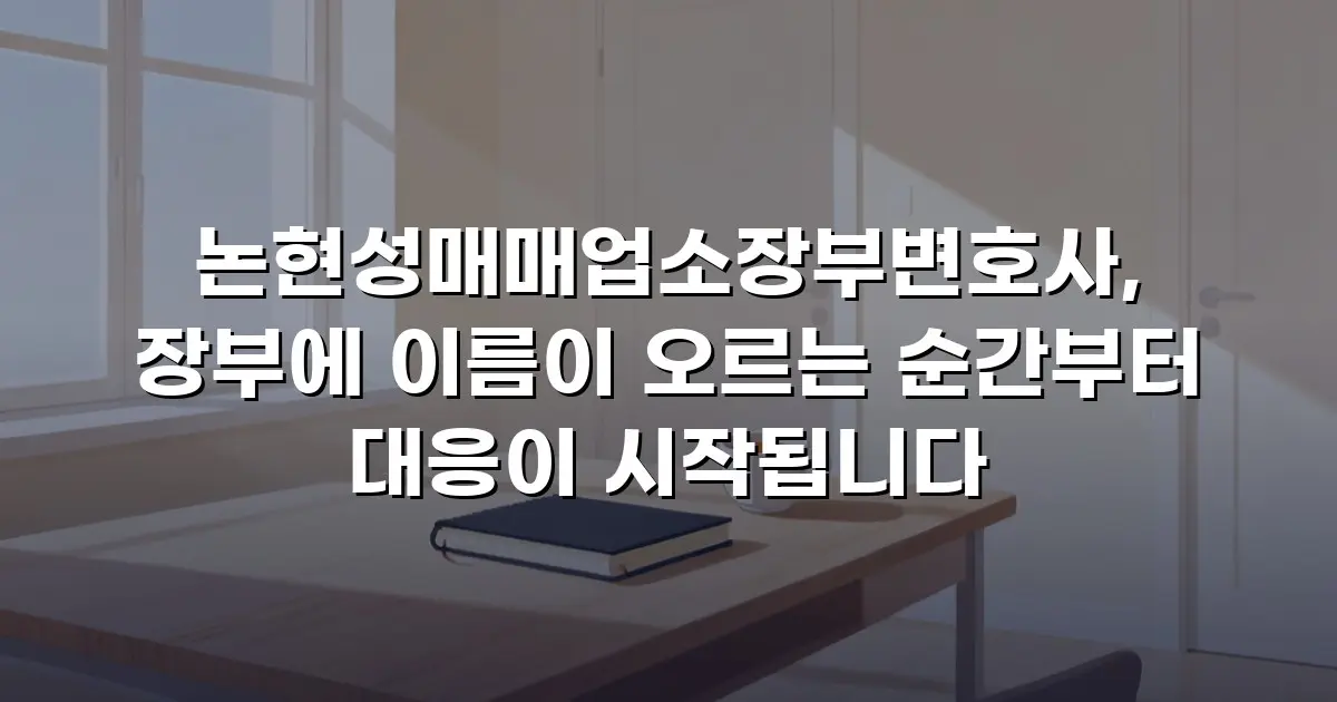 논현성매매업소장부변호사, 장부에 이름이 오르는 순간부터 대응이 시작됩니다
