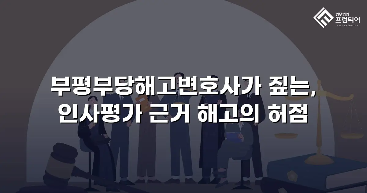 부평부당해고변호사가 짚는, 인사평가 근거 해고의 허점