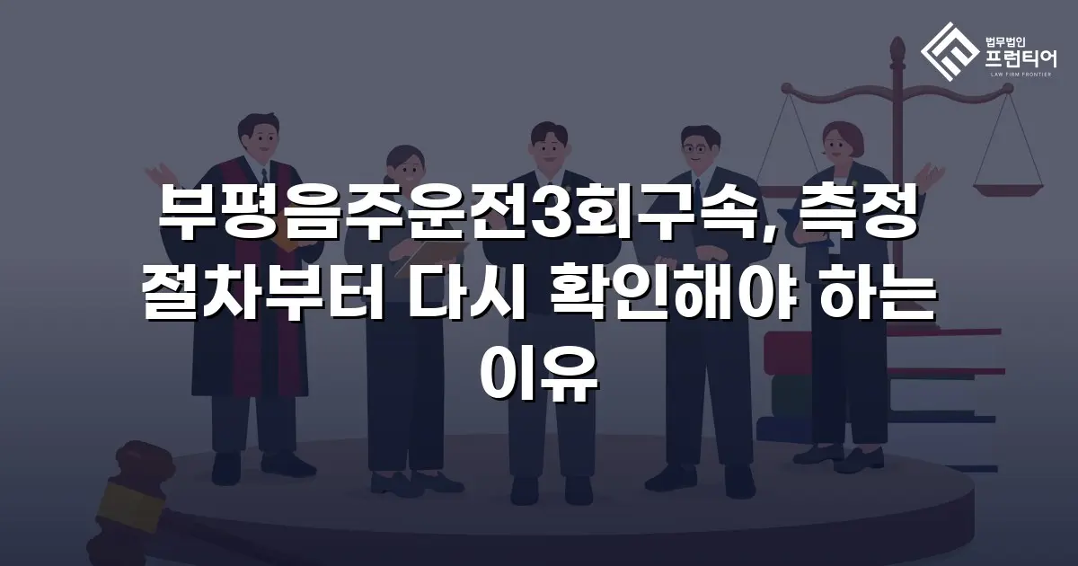 부평음주운전3회구속, 측정 절차부터 다시 확인해야 하는 이유