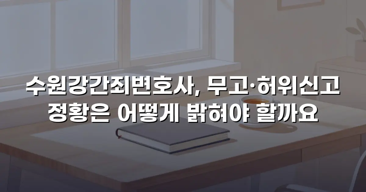수원강간죄변호사, 무고·허위신고 정황은 어떻게 밝혀야 할까요