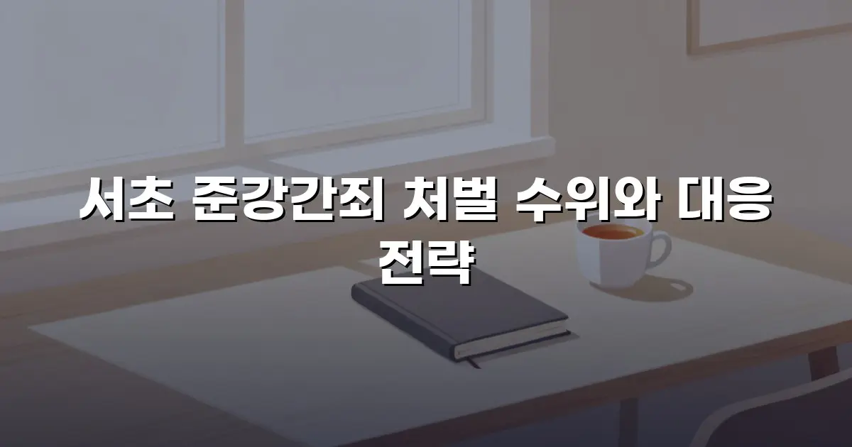 서초 준강간죄 처벌 수위와 대응 전략
