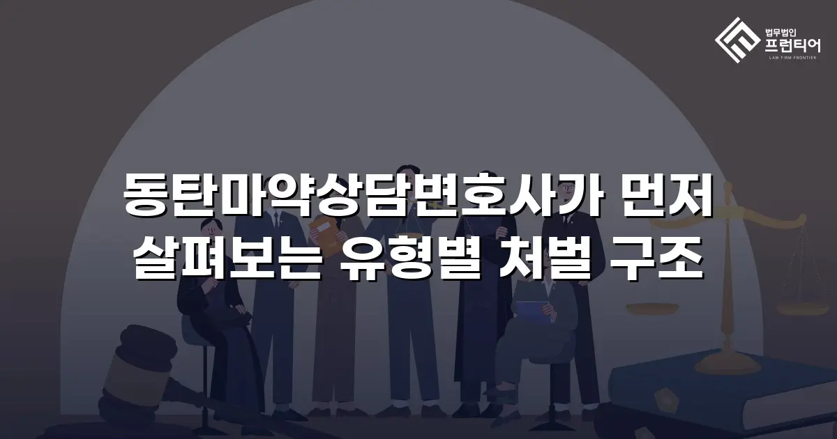 동탄마약상담변호사가 먼저 살펴보는 유형별 처벌 구조