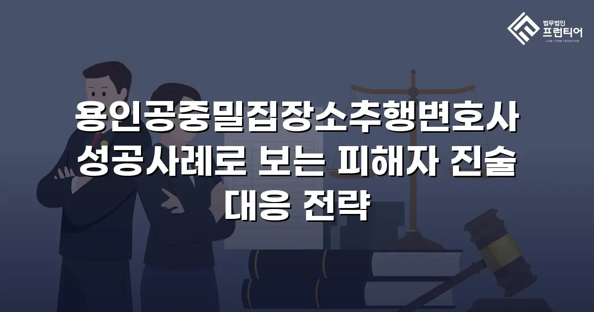 용인공중밀집장소추행변호사 성공사례로 보는 피해자 진술 대응 전략