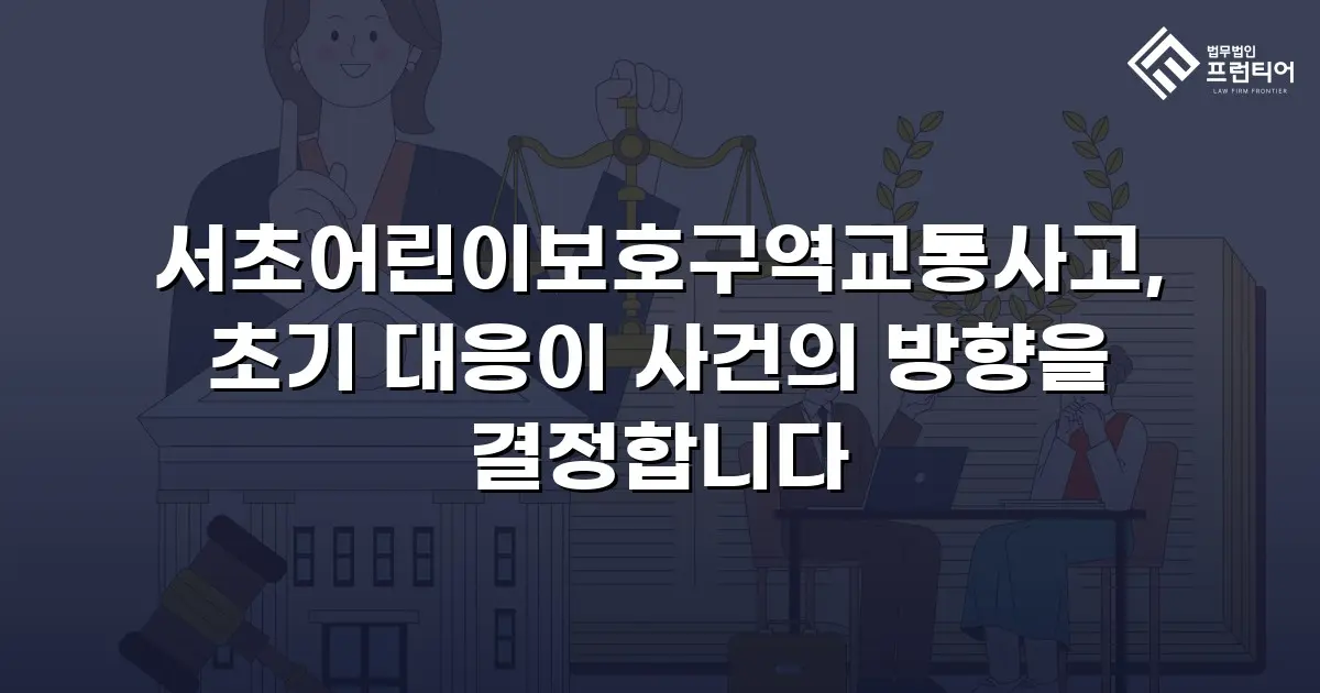 서초어린이보호구역교통사고, 초기 대응이 사건의 방향을 결정합니다