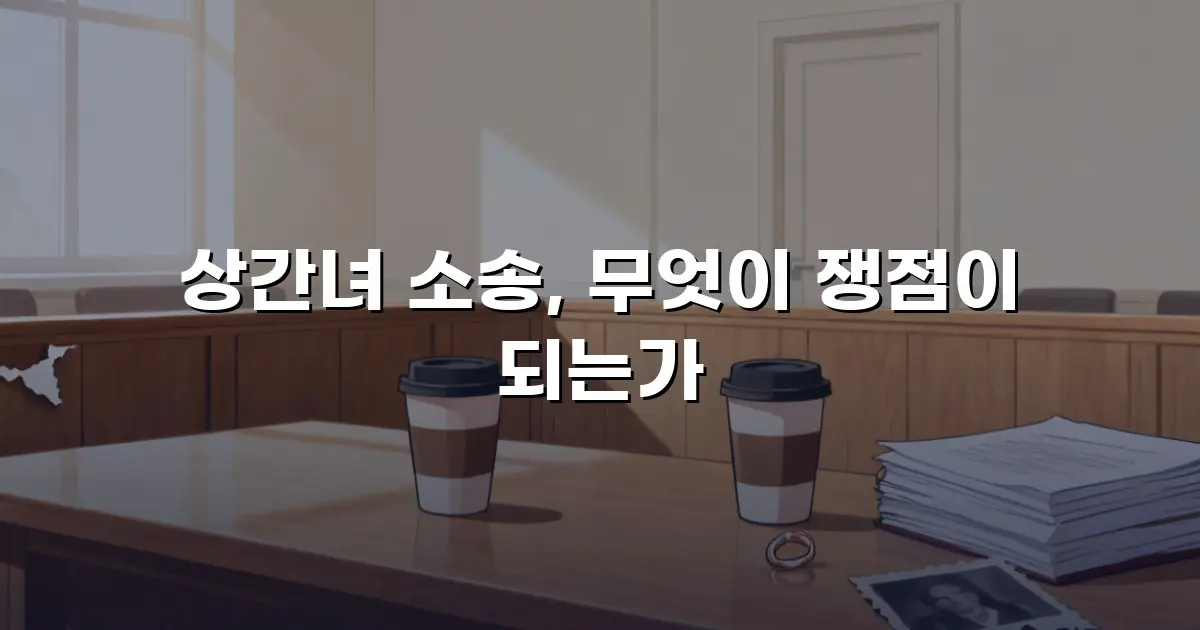 상간녀 소송, 무엇이 쟁점이 되는가