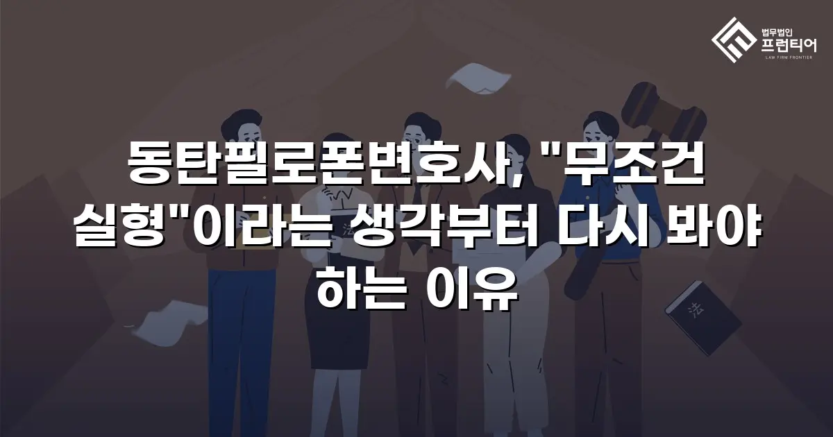 동탄필로폰변호사, "무조건 실형"이라는 생각부터 다시 봐야 하는 이유