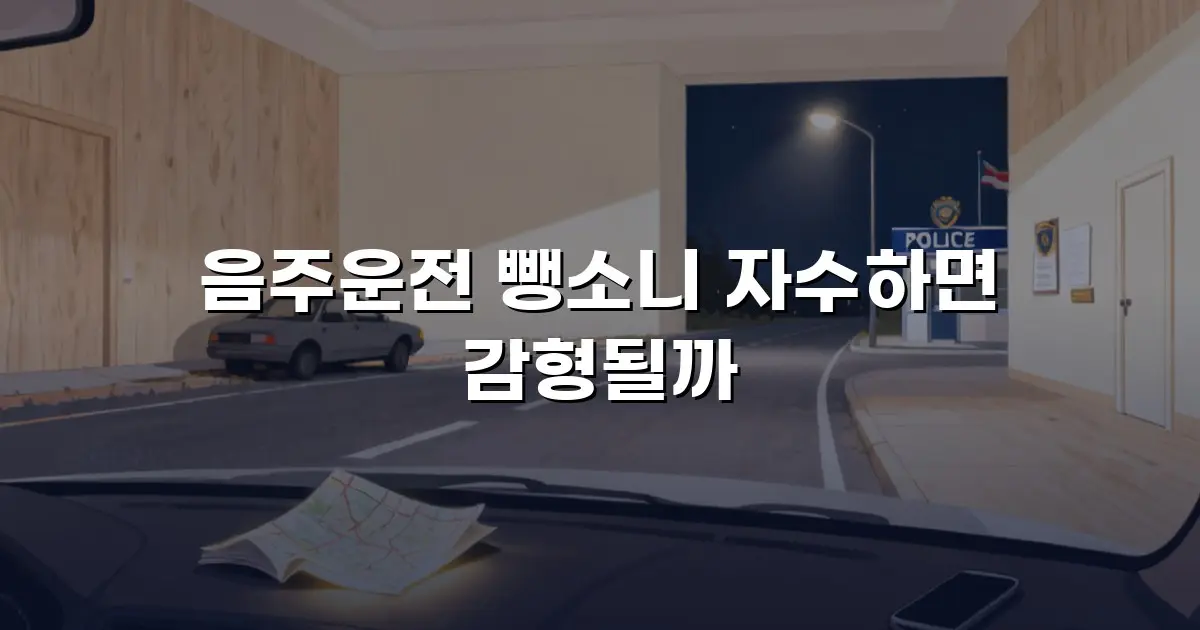 음주운전 뺑소니 자수하면 감형될까