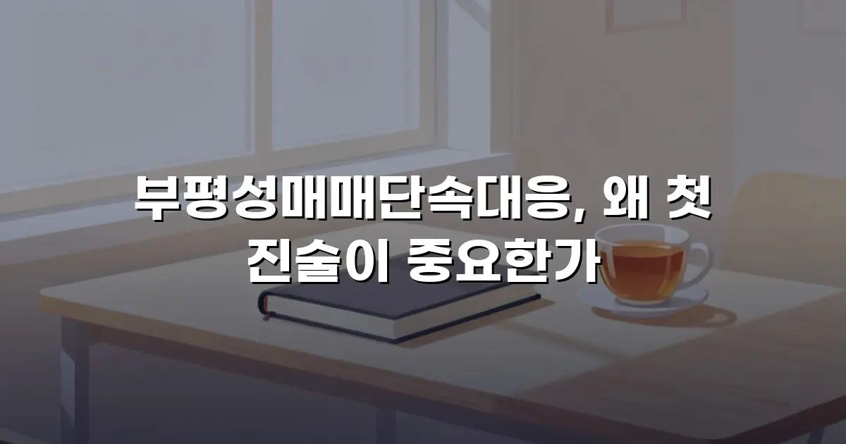 부평성매매단속대응, 왜 첫 진술이 중요한가