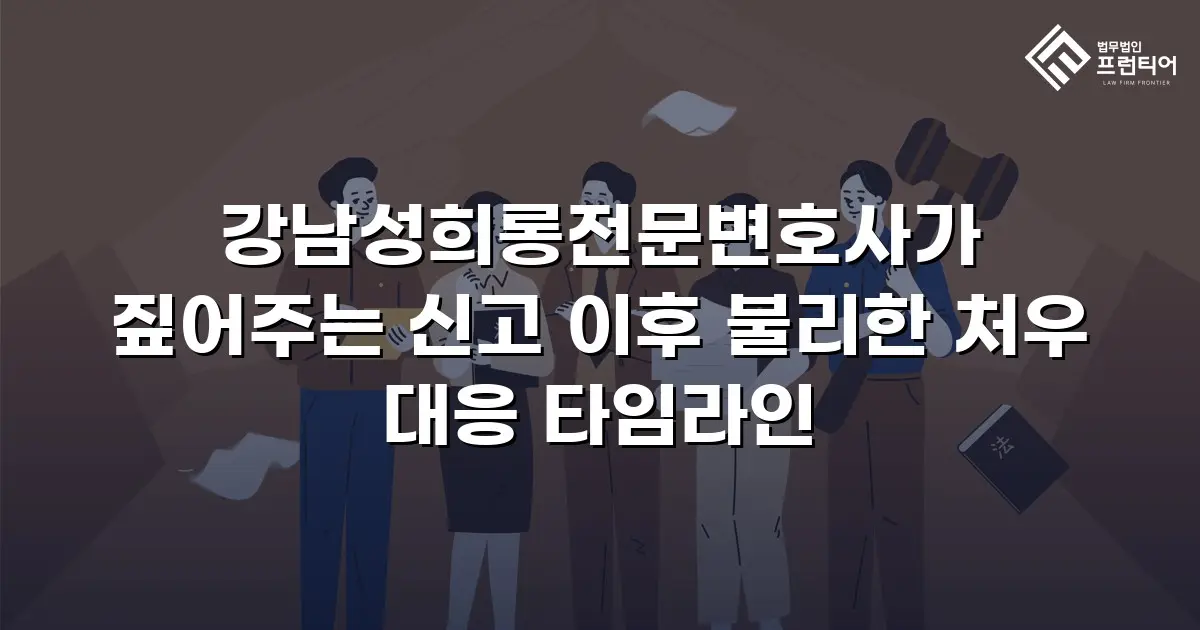 강남성희롱전문변호사가 짚어주는 신고 이후 불리한 처우 대응 타임라인