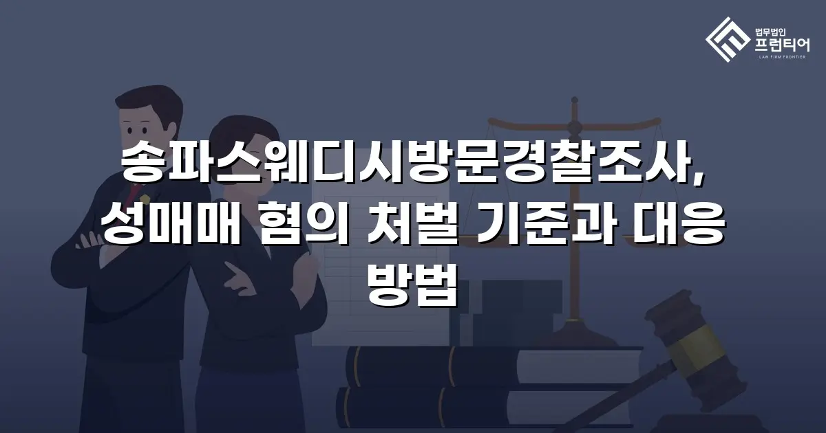 송파스웨디시방문경찰조사, 성매매 혐의 처벌 기준과 대응 방법