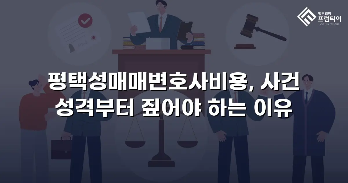 평택성매매변호사비용, 사건 성격부터 짚어야 하는 이유