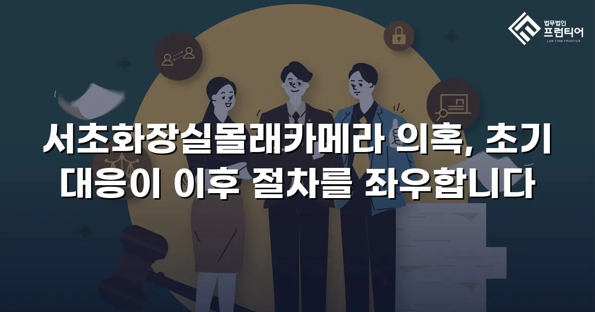 서초화장실몰래카메라 의혹, 초기 대응이 이후 절차를 좌우합니다