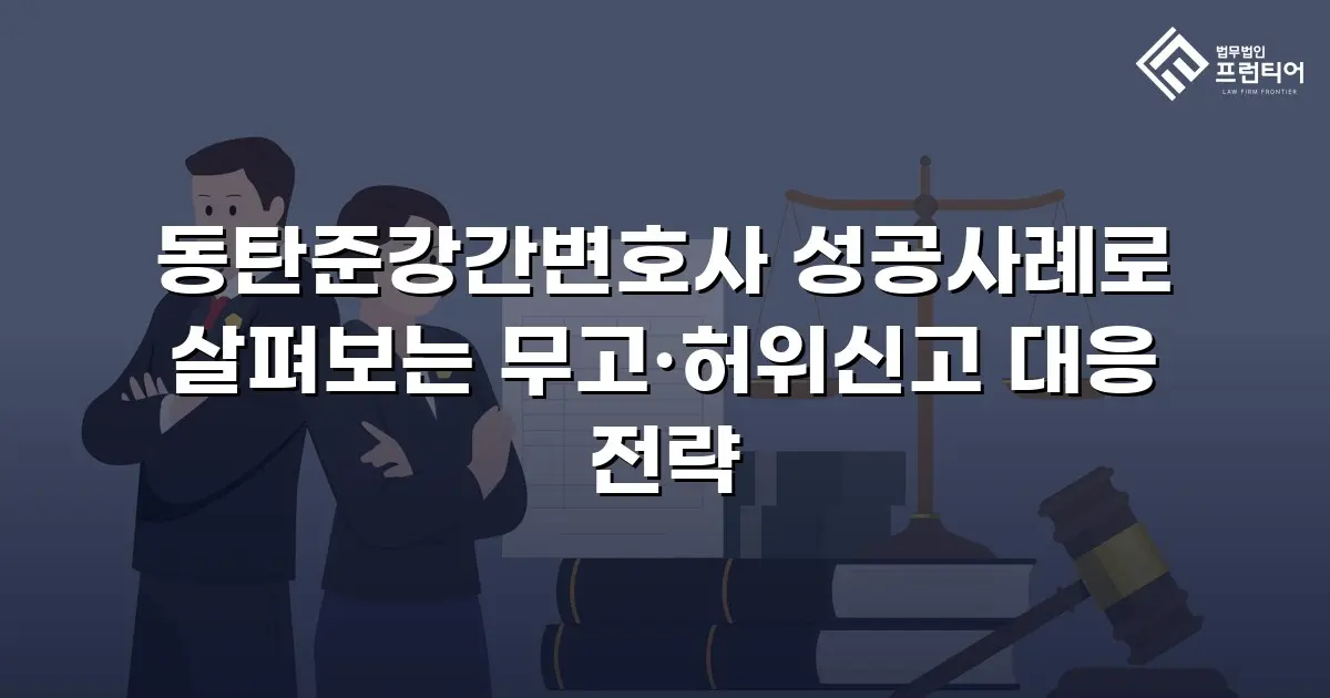동탄준강간변호사 성공사례로 살펴보는 무고·허위신고 대응 전략