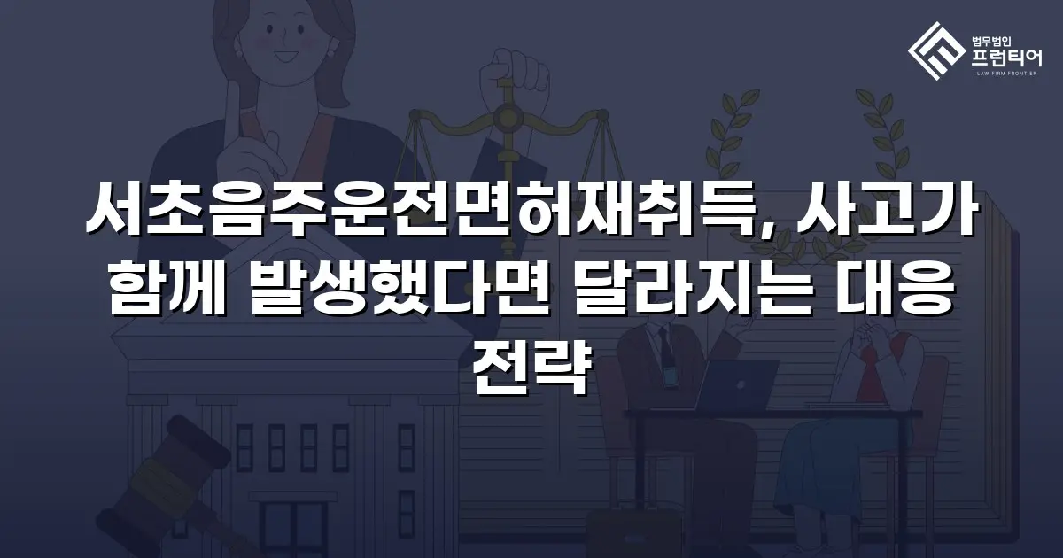 서초음주운전면허재취득, 사고가 함께 발생했다면 달라지는 대응 전략