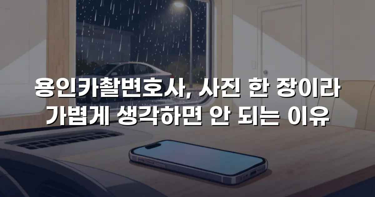 용인카촬변호사, 사진 한 장이라 가볍게 생각하면 안 되는 이유