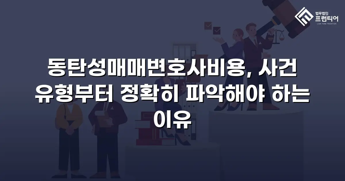 동탄성매매변호사비용, 사건 유형부터 정확히 파악해야 하는 이유