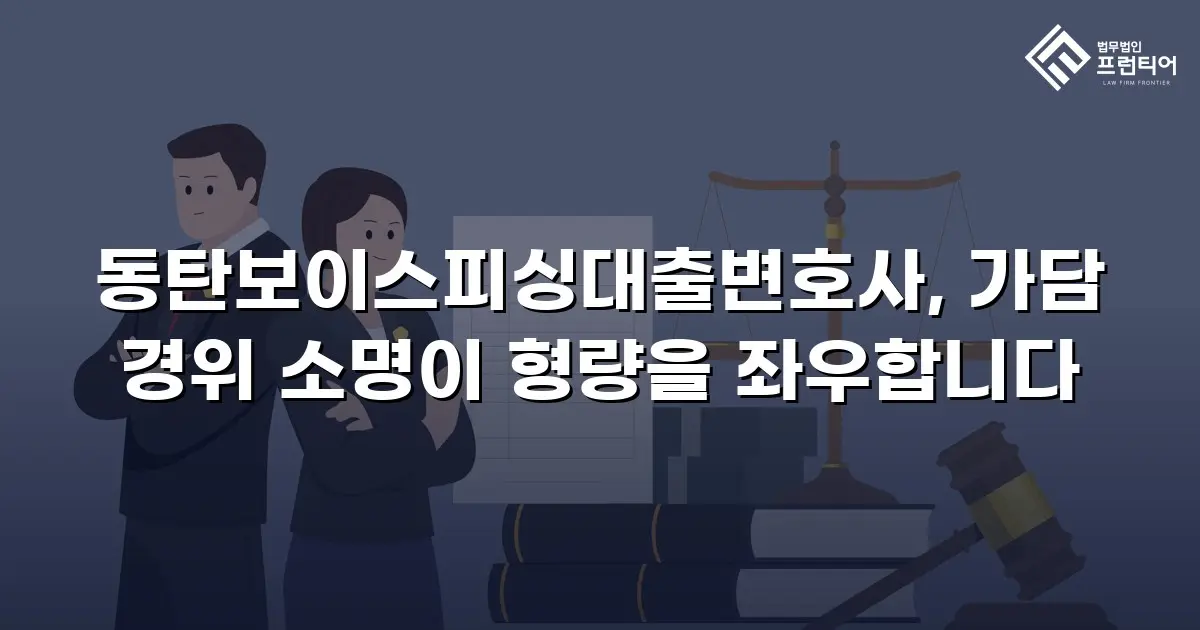 동탄보이스피싱대출변호사, 가담 경위 소명이 형량을 좌우합니다