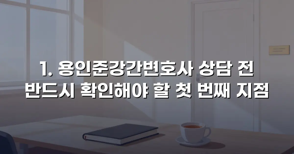 용인준강간변호사 상담 전 반드시 확인해야 할 첫 번째 지점