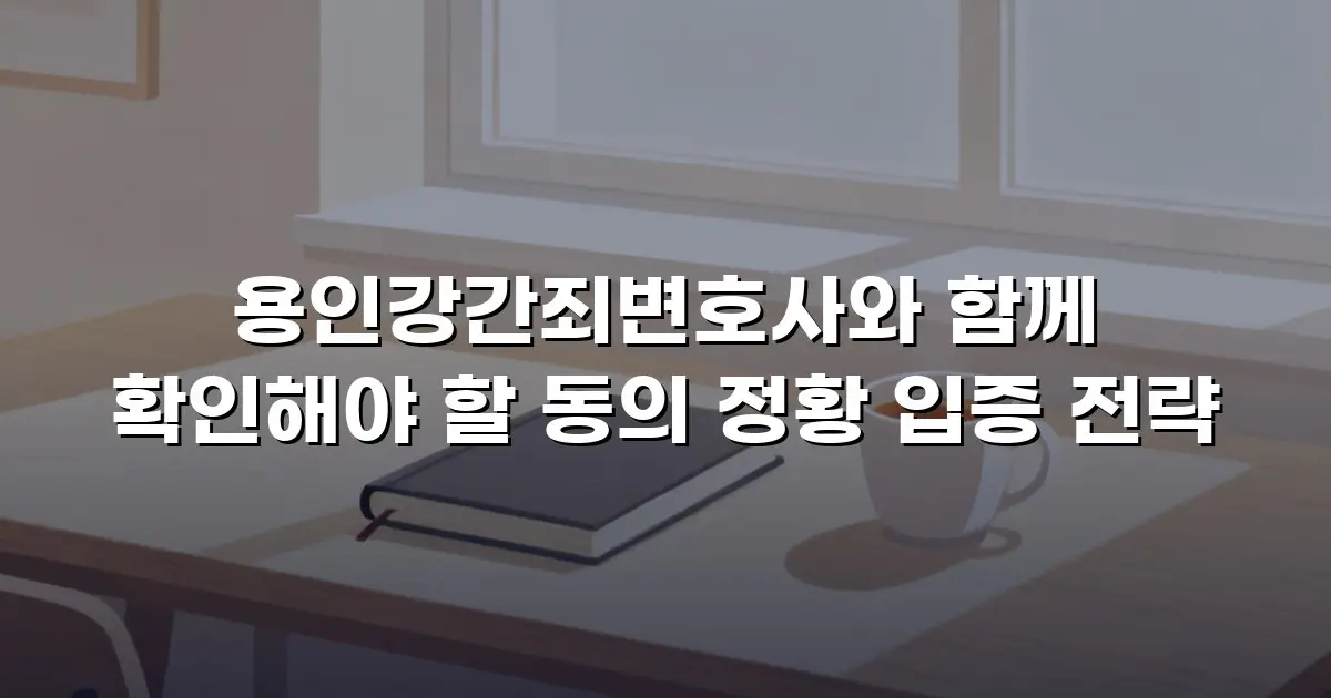 용인강간죄변호사와 함께 확인해야 할 동의 정황 입증 전략