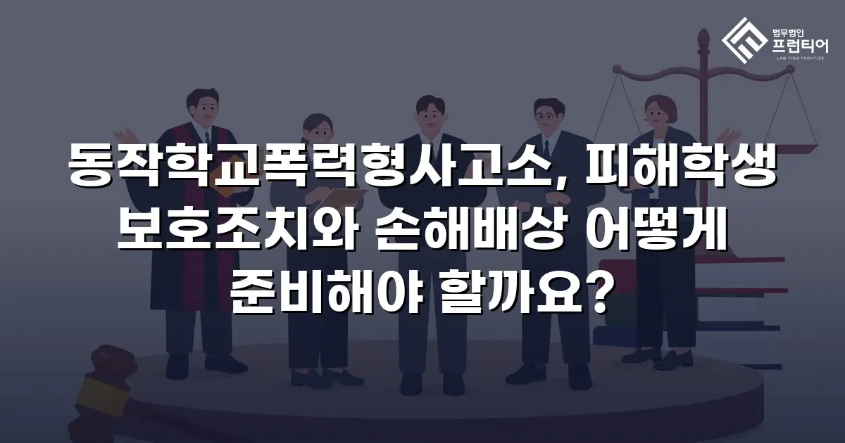 동작학교폭력형사고소, 피해학생 보호조치와 손해배상 어떻게 준비해야 할까요?