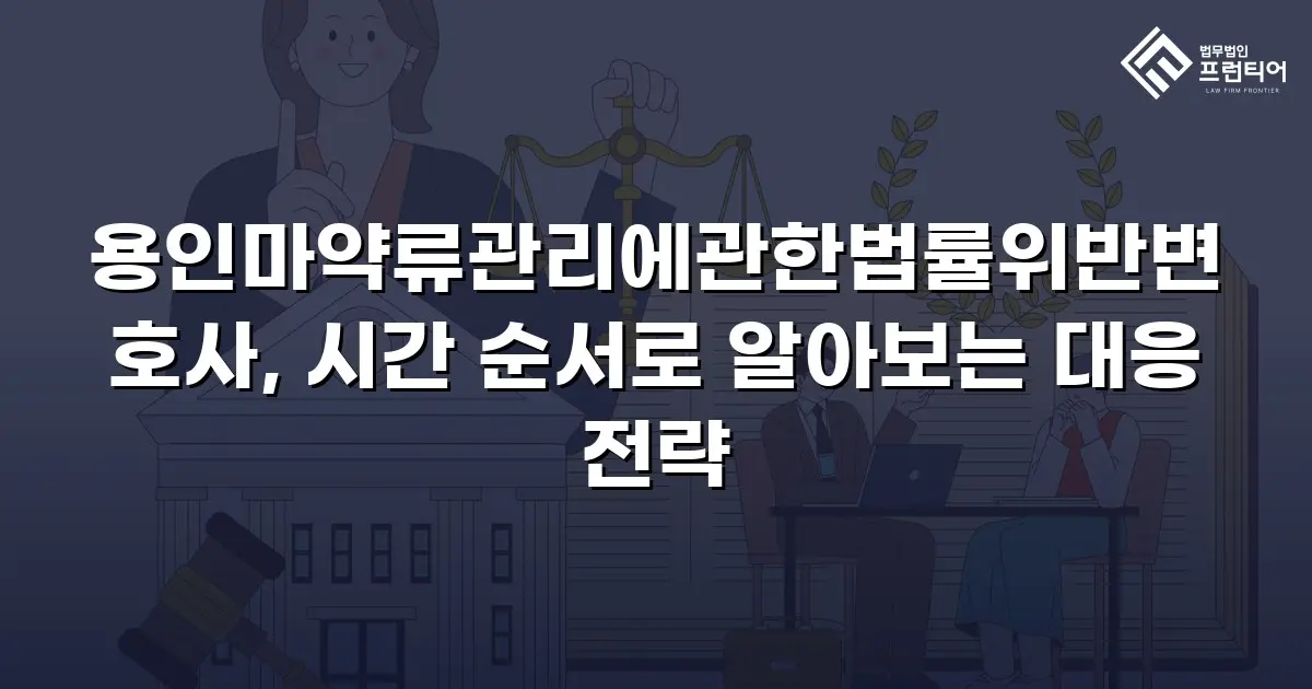 용인마약류관리에관한법률위반변호사, 시간 순서로 알아보는 대응 전략